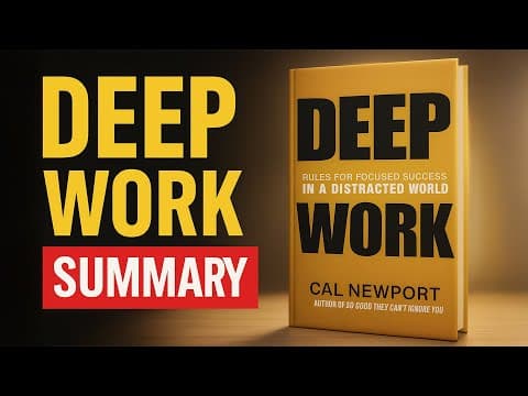 Deep Work: Rules for Focused Success in a Distracted World