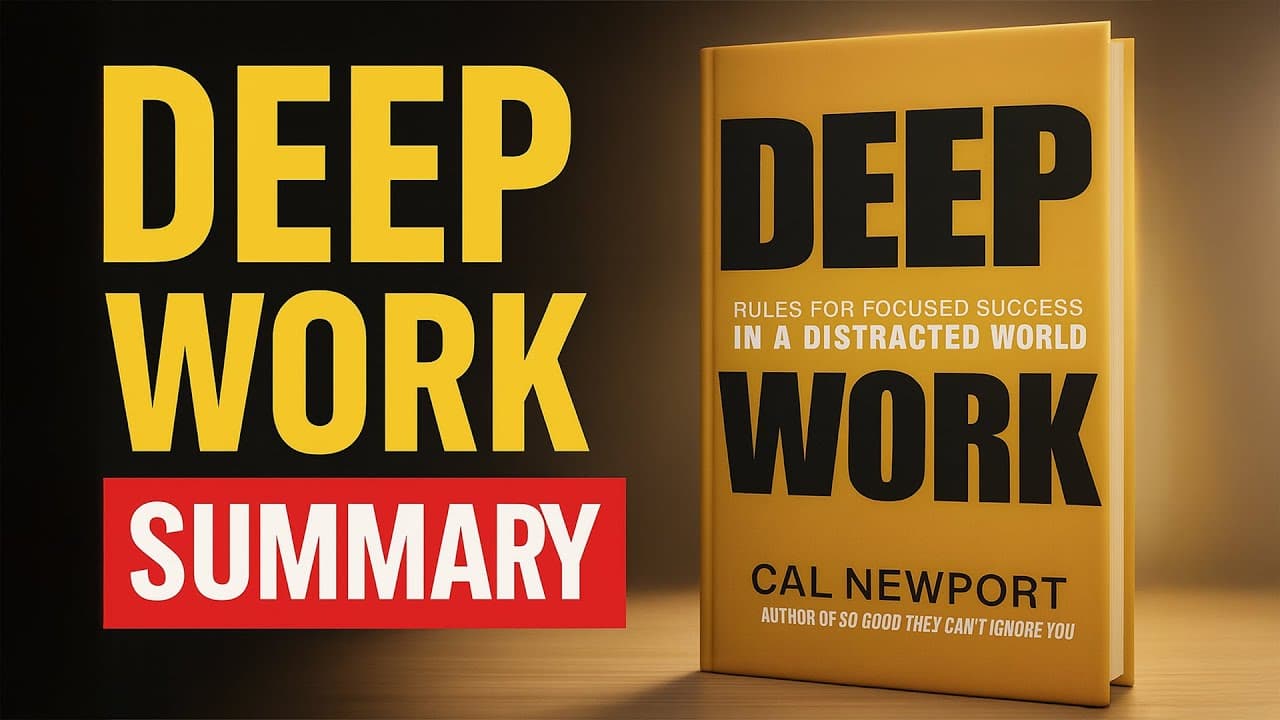 Deep Work by Cal Newport - How to Master Focus in a Distracted World | Book Summary ANIMATED)